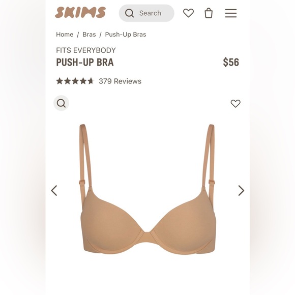 SKIMS *NEW* Fits Everybody Push-Up Bra - Picture 1 of 6